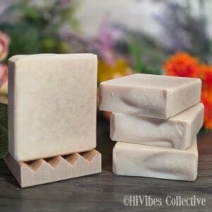 Tallow & Goat Milk Soap soft beige cream unscented handcrafted tallow and goat milk bar