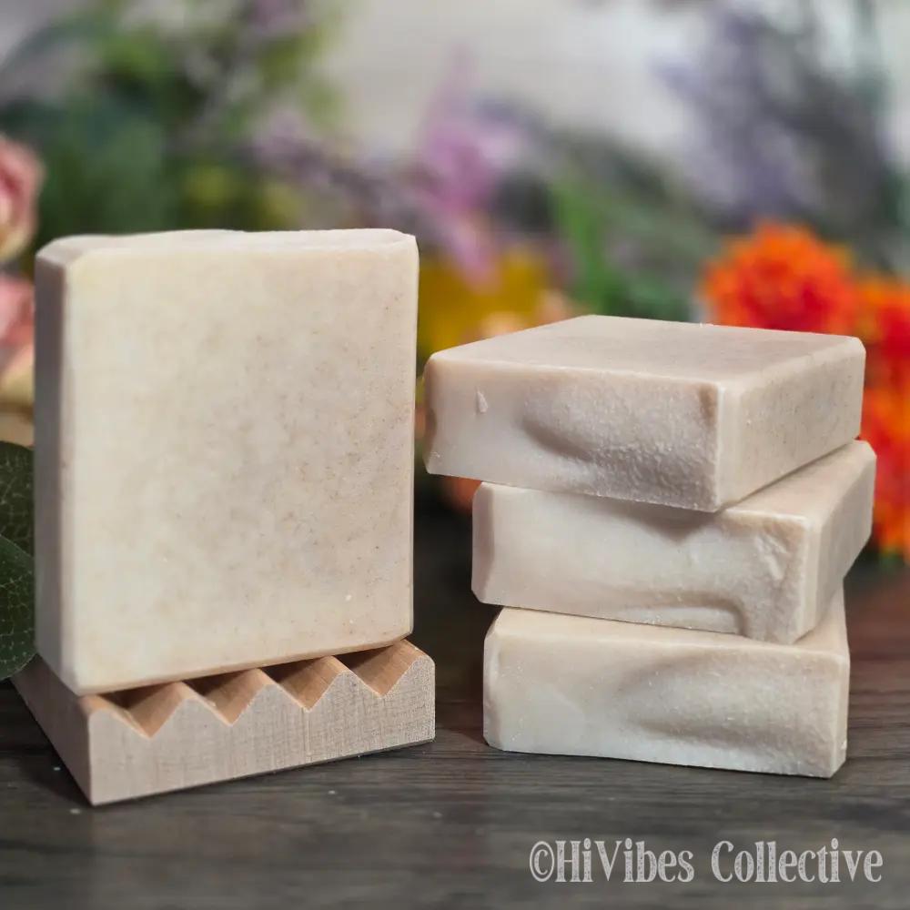Tallow & Goat Milk Soap soft beige cream unscented handcrafted tallow and goat milk bar