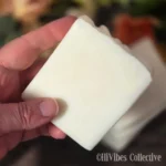 Pure Tallow Soap unscented grass-fed beef tallow soap bar side view