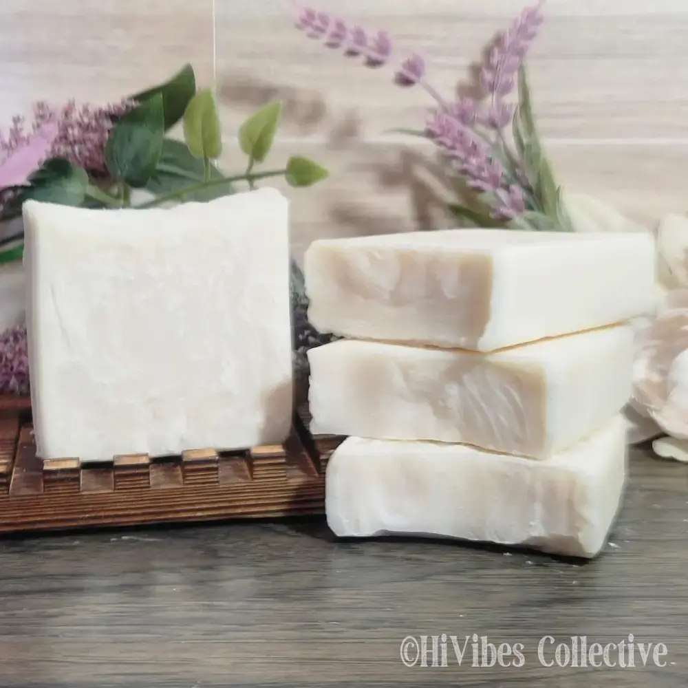 Pure Lard Soap brilliant white unscented handcrafted 100% lard bath soap bar