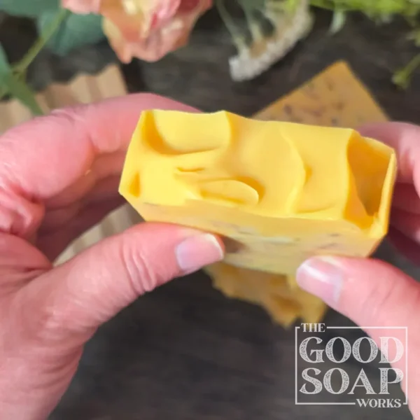 Confetti Soap held with top view
