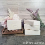 Lard & Lye Laundry Bar pure white zero superfat lard laundry soap bar close up