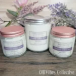 Whipped Tallow Unscented small and large frosted glass jars with metal lids
