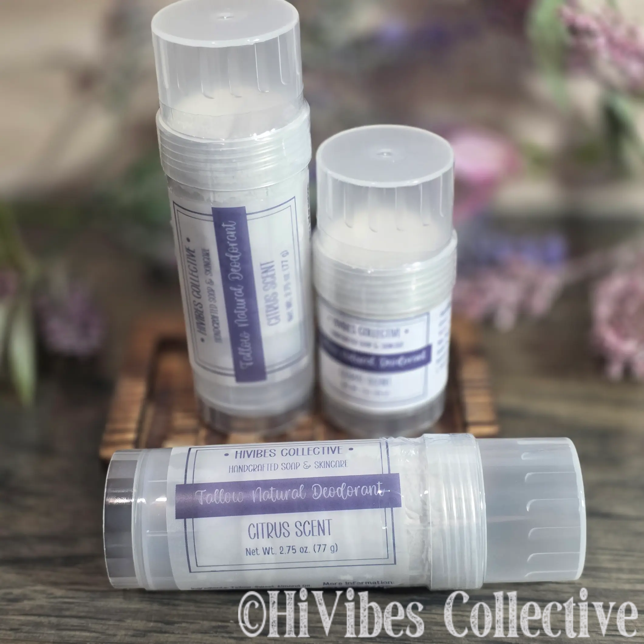 Tallow Deodorant Scented Sport natural aluminum-free sport deodorant citrus peppermint lavender tea tree