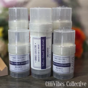 Tallow Deodorant Unscented natural aluminum-free twist-up deodorant container