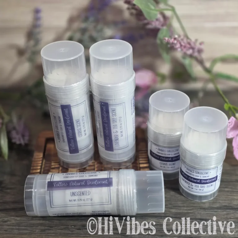 Tallow Deodorant Unscented Sport high zinc oxide natural sport deodorant twist-up container