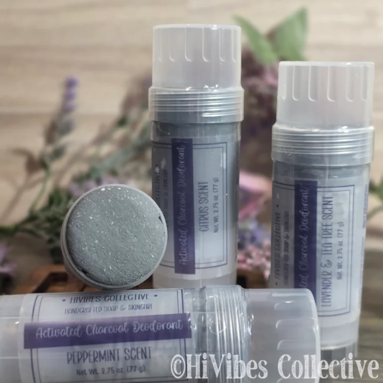 Activated Charcoal Deodorant sample size 1 oz travel natural deodorant