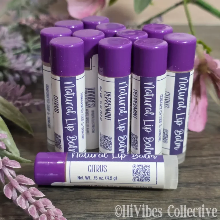 Mango Butter Lip Balm Citrus orange and grapefruit scented tallow-free lip balm tube