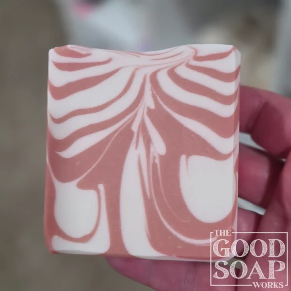 Peppermint Holiday Soap in Hand