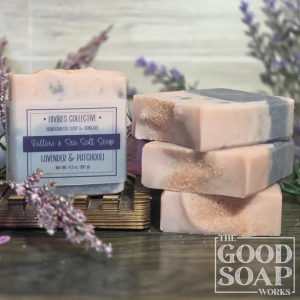 Brine & Blossom Soap on Soap Dish with Label