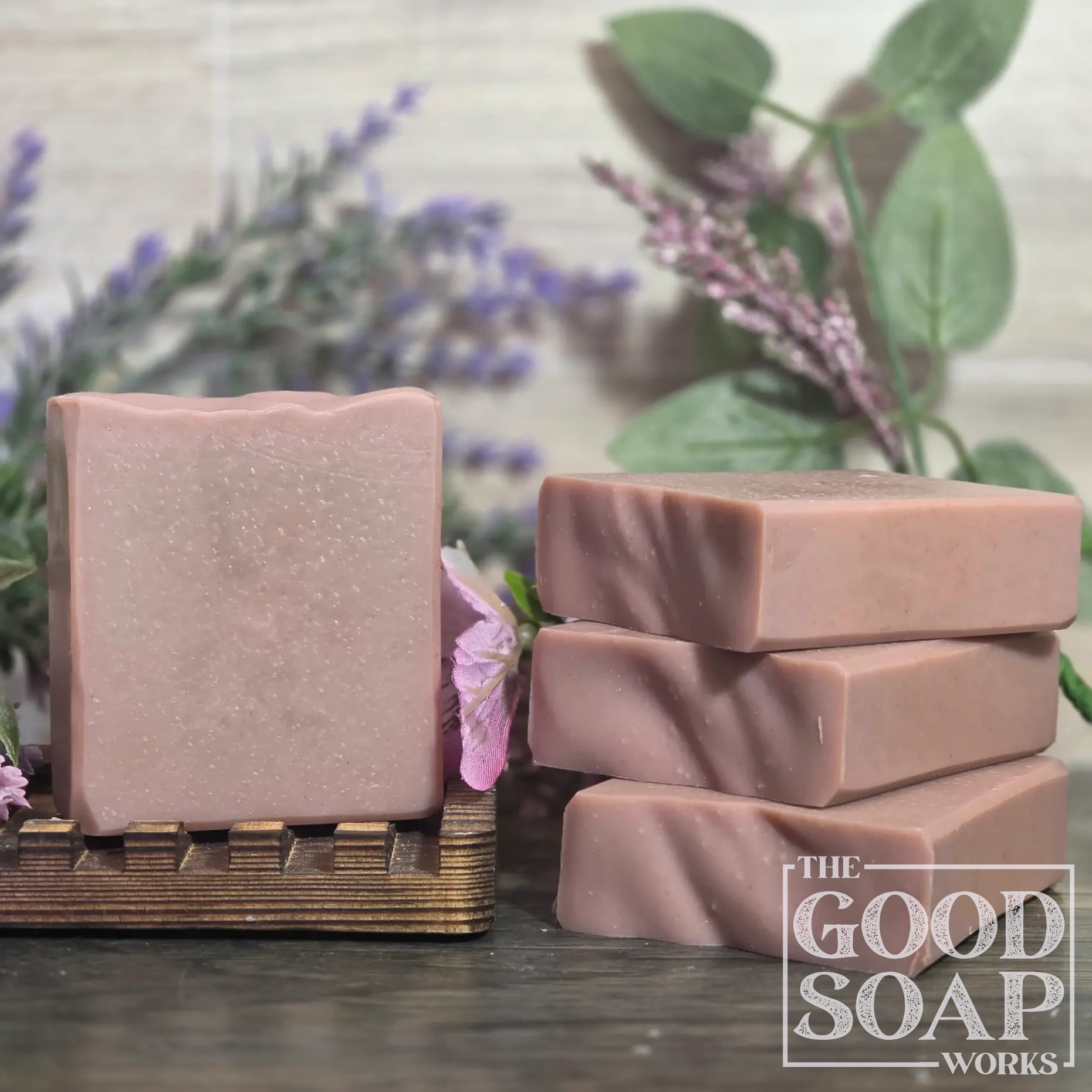 Grapefruit Soap soft pink tallow soap with grapefruit tea tree and lavender essential oils unlabeled