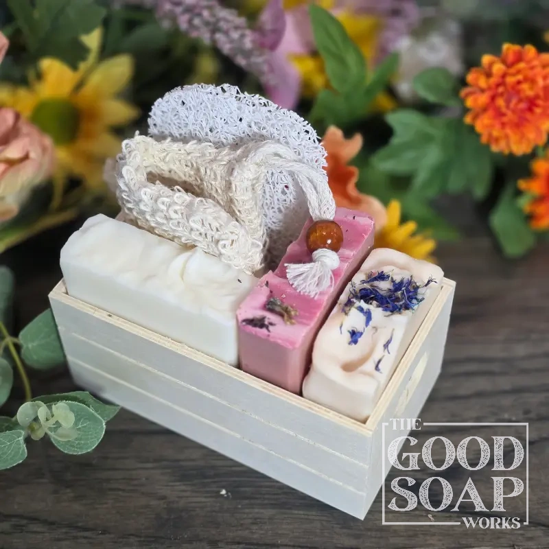 Soap Lover's Gift Crate - Top View