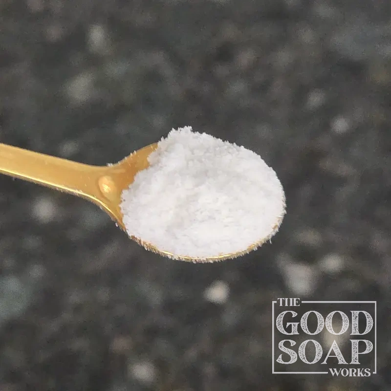 Close-up of Alpha Tocopherol (Vitamin E Oil) on a spoon, an antioxidant ingredient used by The Good Soap Works Co.