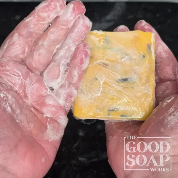 Confetti Soap Lather Test