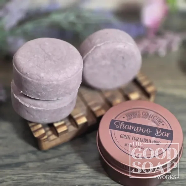 Nourishing Shampoo Bar - for Curly Hair - Shown with Travel Tin