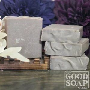 Dusk & Damask Top & Side View on Soap Dish