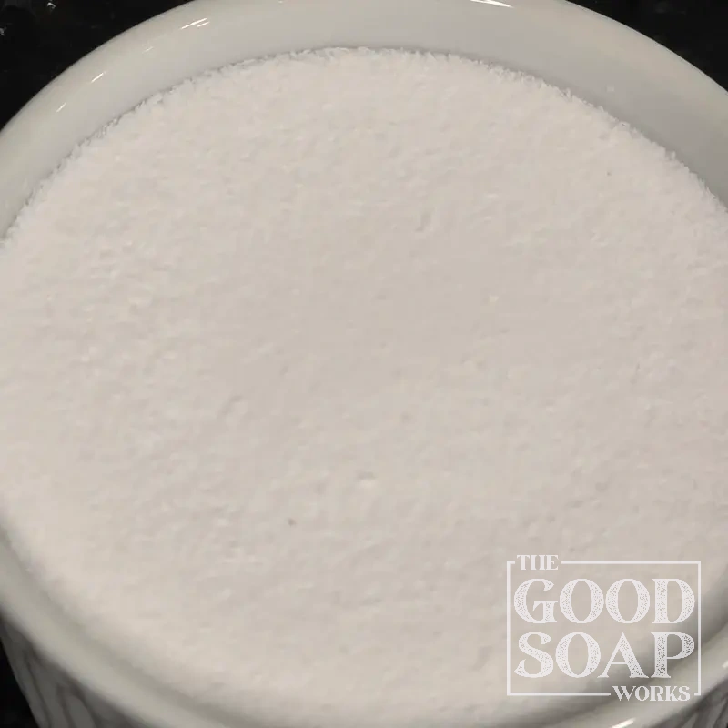 SLSA sodium lauryl sulfoacetate powder — a gentle plant-derived surfactant used in bath bombs and shampoo bars