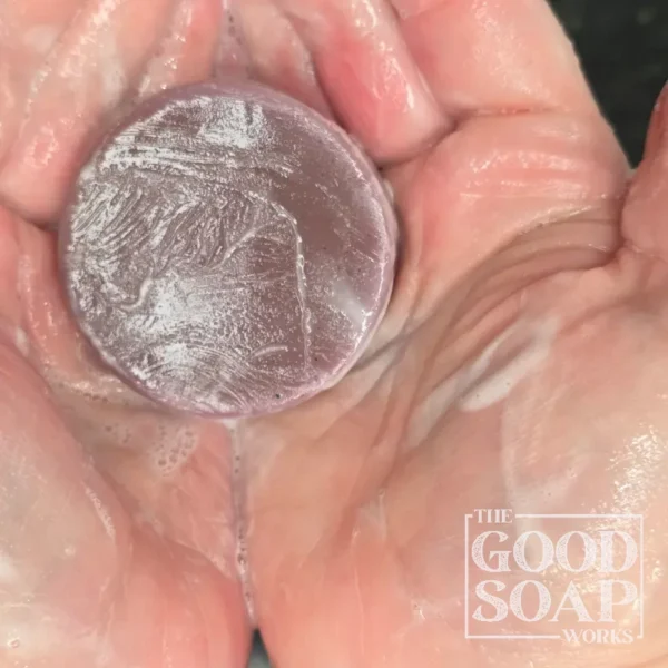 Violet Mint Soap Lather Test