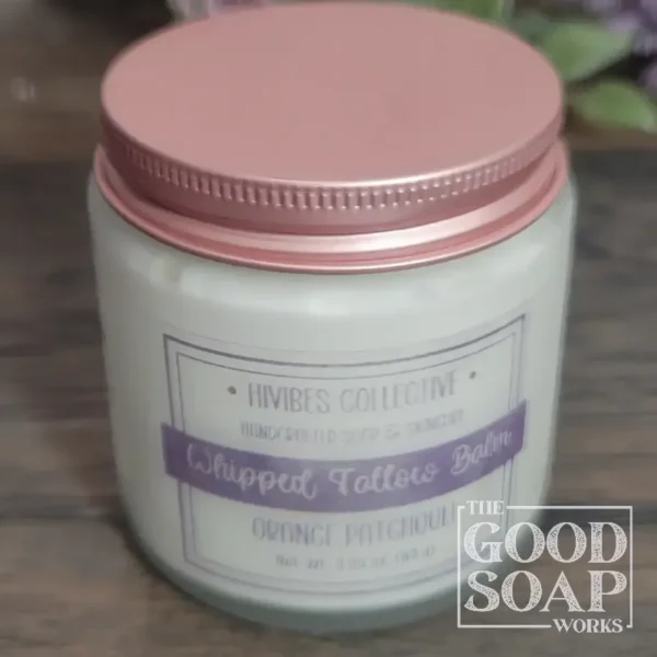 Scented Whipped Tallow in the small size - Peppermint, Orange Patchouli and Citrus.