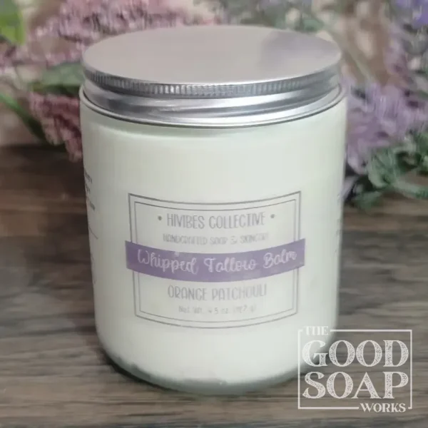 Scented Whipped Tallow in the large size - Peppermint, Orange Patchouli and Citrus.