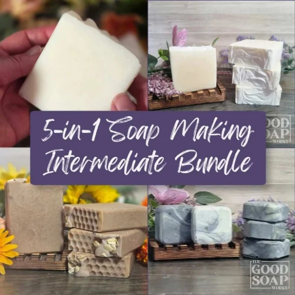 5 in 1 Soap Making Intermediate PDF Course Bundle
