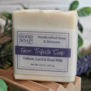 Farm Trifecta Soap with Tallow, Lard & Goat Milk
