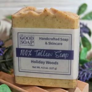 Holiday Woods Soap - 100% Tallow