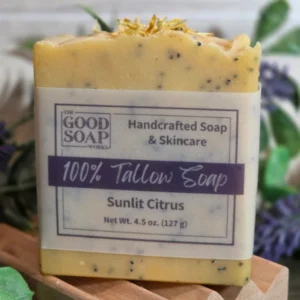 Sunlit Citrus Soap Made from 100% Tallow