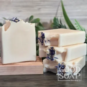 Porcelain Petal Plant-Based Soap showing top and sides - no label.